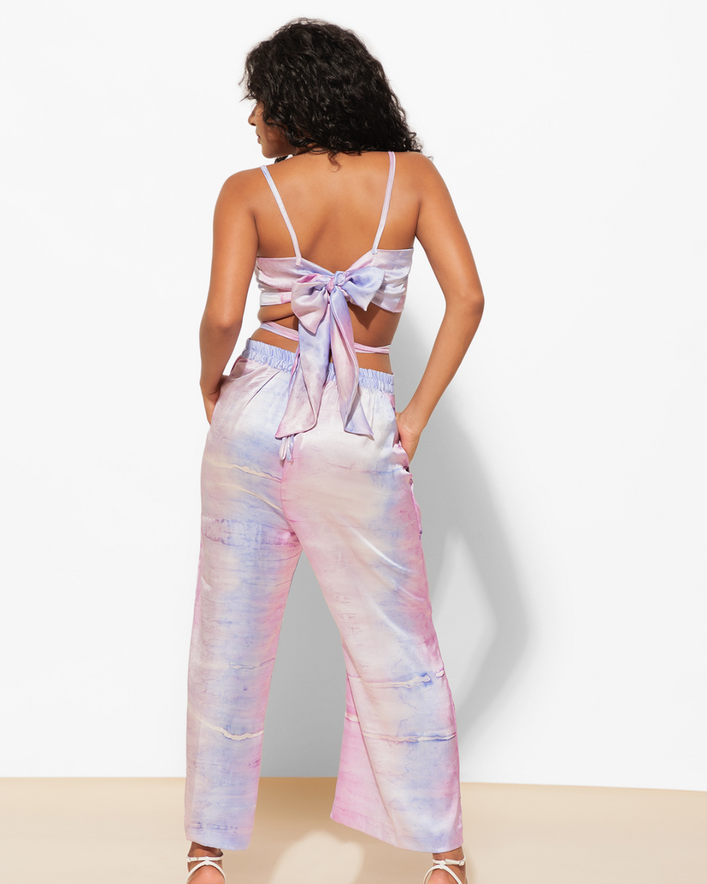 Printed Cami 2 Piece Coord set Top With High Waist Pants