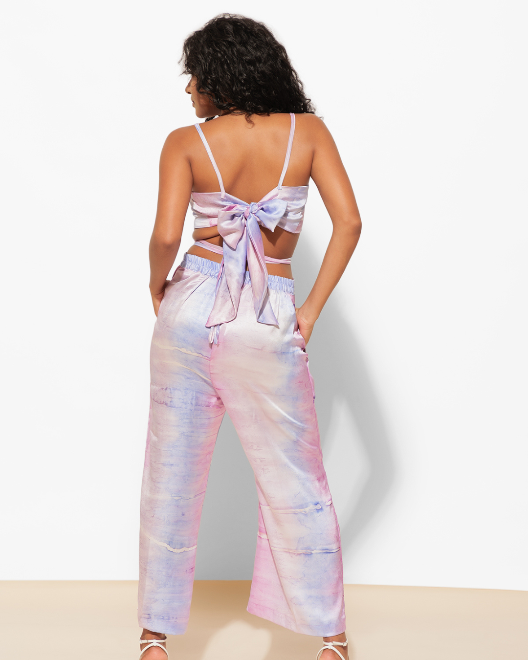 Printed Cami 2 Piece Coord set Top With High Waist Pants
