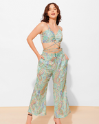 Printed Cami 2 Piece Coord set Top With High Waist Pants