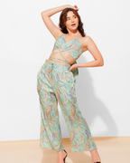 Printed Cami 2 Piece Coord set Top With High Waist Pants