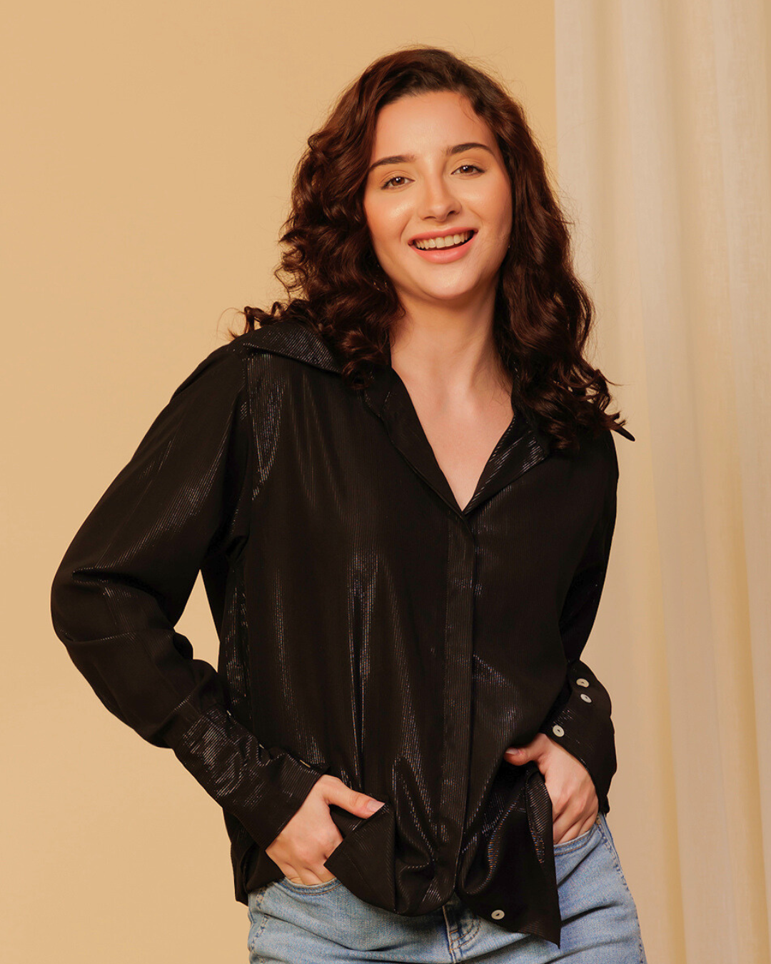 Party Shimmer Shirt for Women – Glam & Glitzy Look