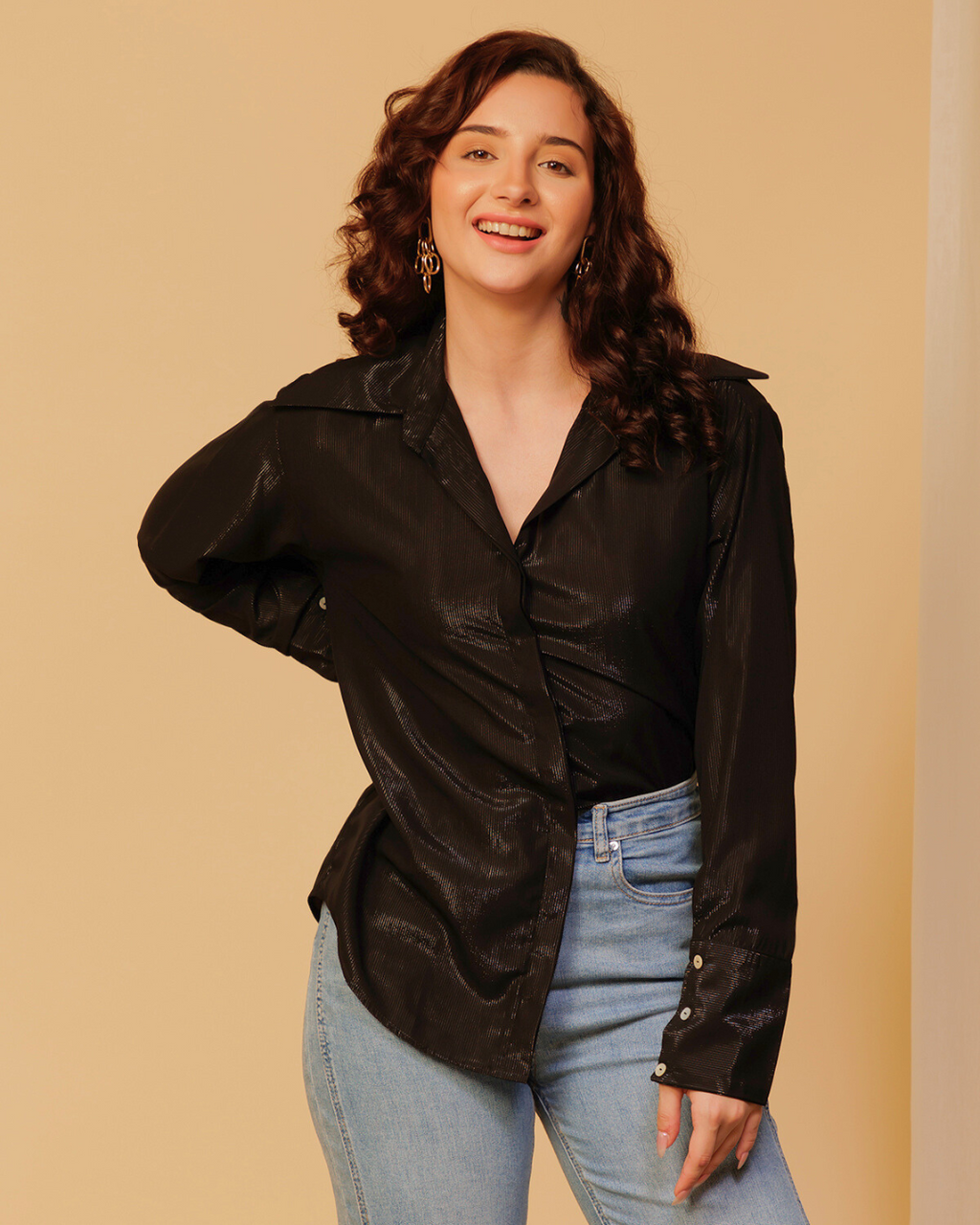 Party Shimmer Shirt for Women – Glam & Glitzy Look