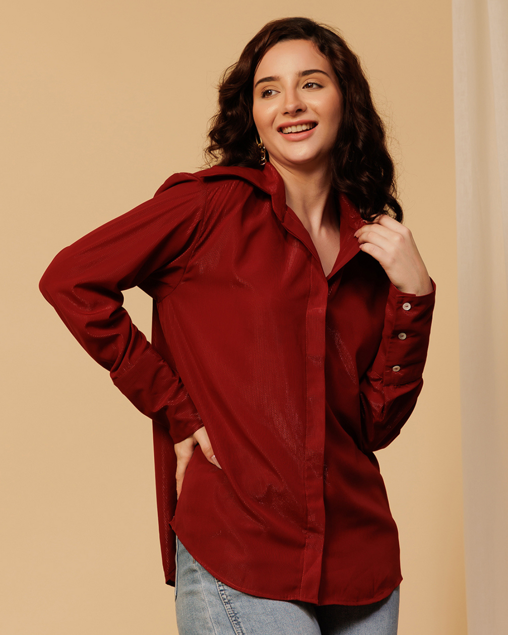 Party Shimmer Shirt for Women – Glam & Glitzy Look
