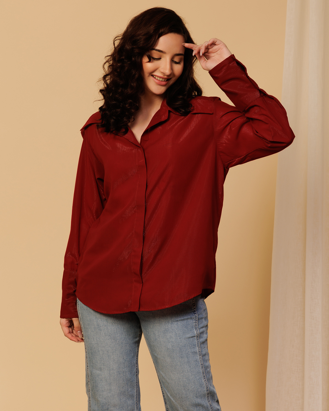 Party Shimmer Shirt for Women – Glam & Glitzy Look