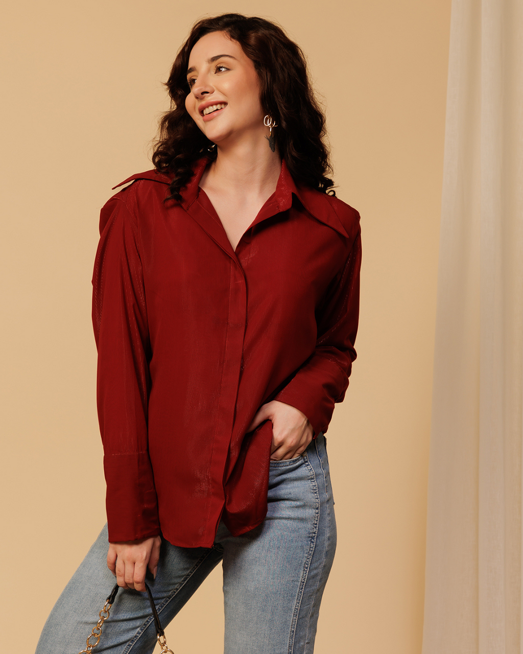 Party Shimmer Shirt for Women – Glam & Glitzy Look