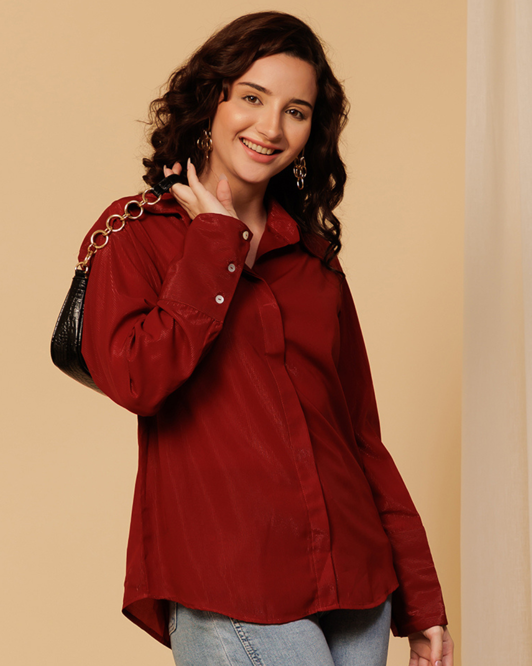Party Shimmer Shirt for Women – Glam & Glitzy Look