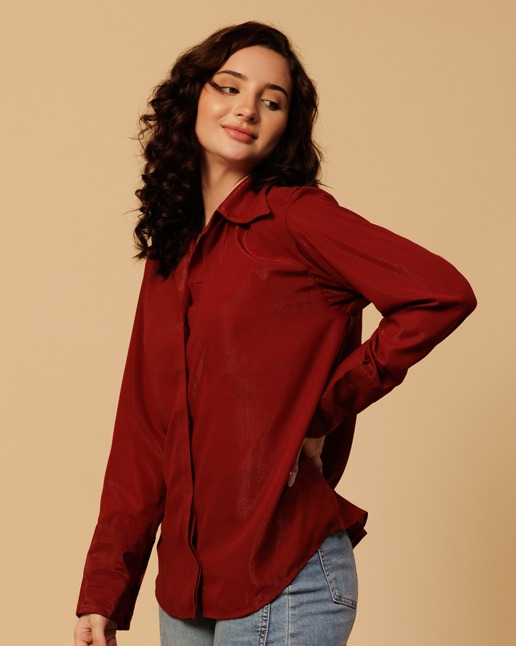 Party Shimmer Shirt for Women – Glam & Glitzy Look