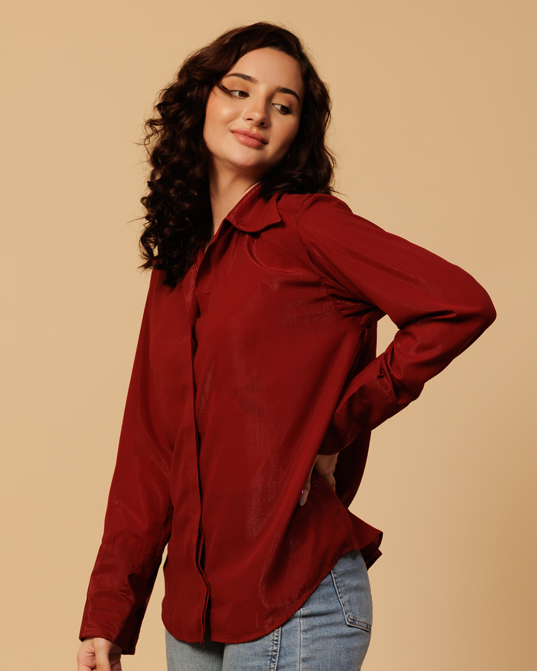Party Shimmer Shirt for Women – Glam & Glitzy Look