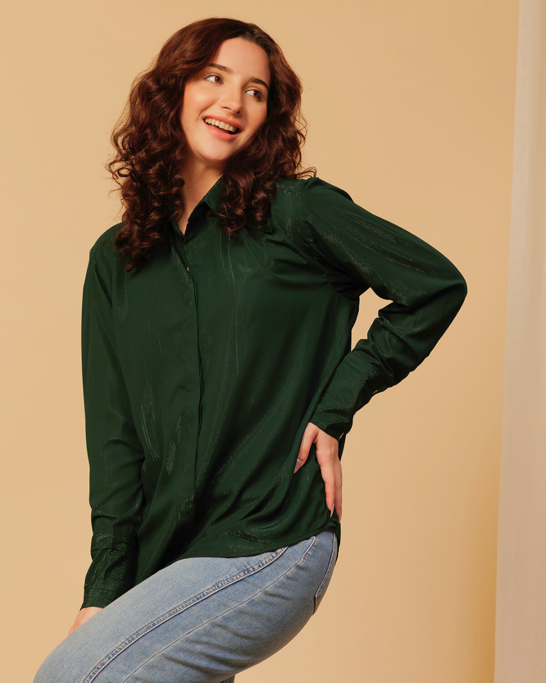 Stylish Shimmer Shirt for Women – Dazzling Glamwear for Evenings & Events