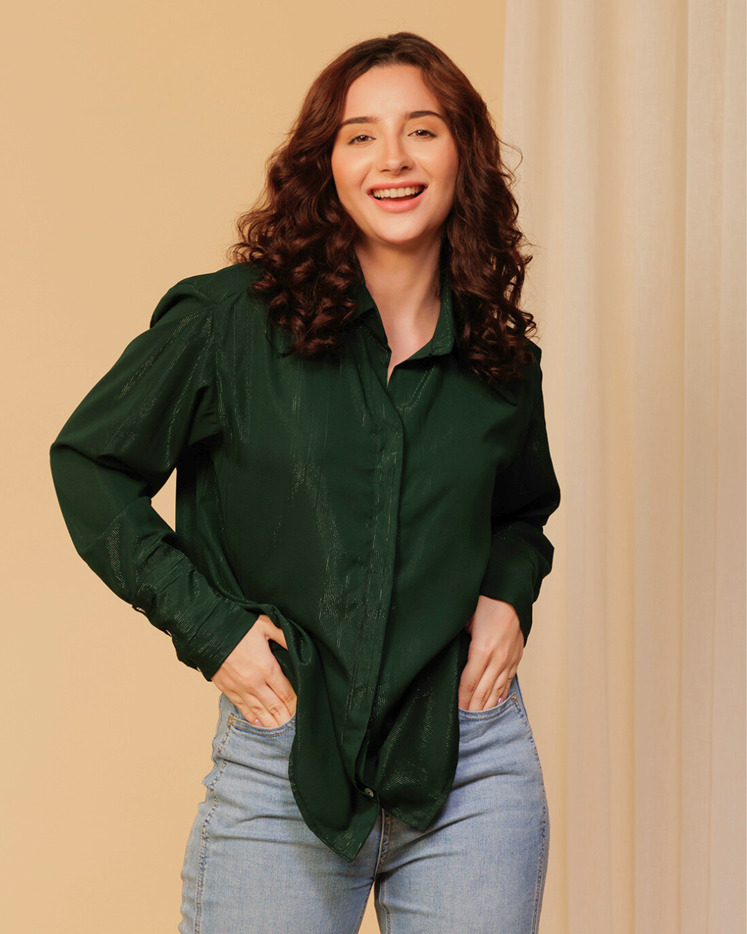 Stylish Shimmer Shirt for Women – Dazzling Glamwear for Evenings & Events