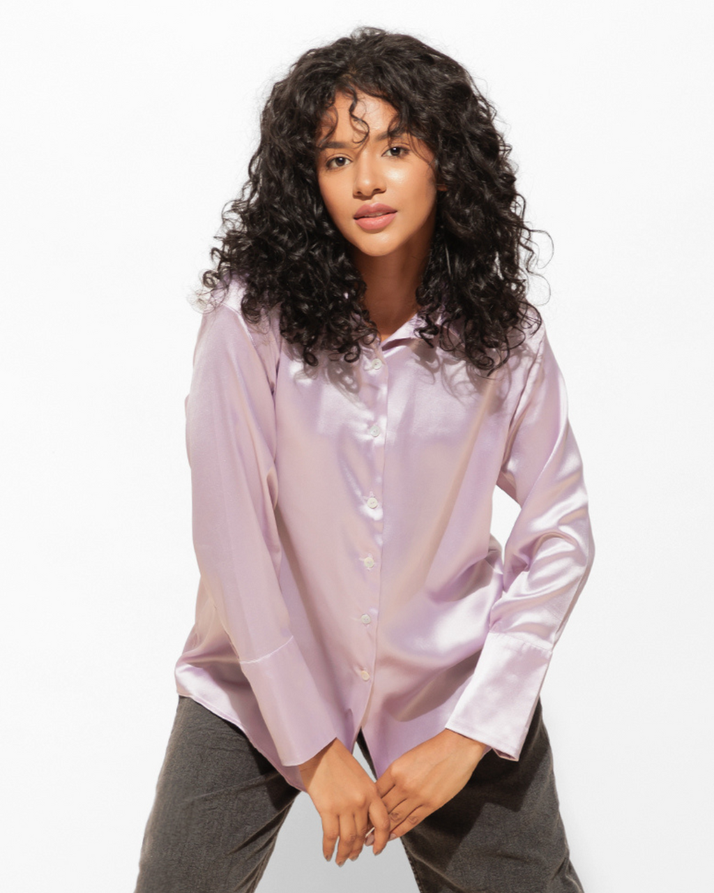 Classy Satin Shirt – Luxe & Polished Look