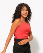 Backless Ribbed Crop Top – Soft Cotton Fit