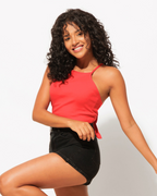 Backless Cotton Ribbed Top – Trendy and Breathable for Day or Night
