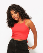 Backless Ribbed Crop Top – Soft Cotton Fit