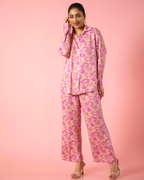 Floral Printed Matching Coord Set – 2 Piece Stylish Set for Casual and Party Wear