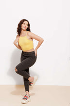 Cotton Ribbed Crop Top – Soft & Stylish Fit