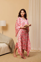 Women’s Purple Tie-Dye Kaftan – Colorful & Chic