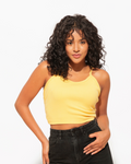 Backless Ribbed Crop Top – Soft Cotton Fit