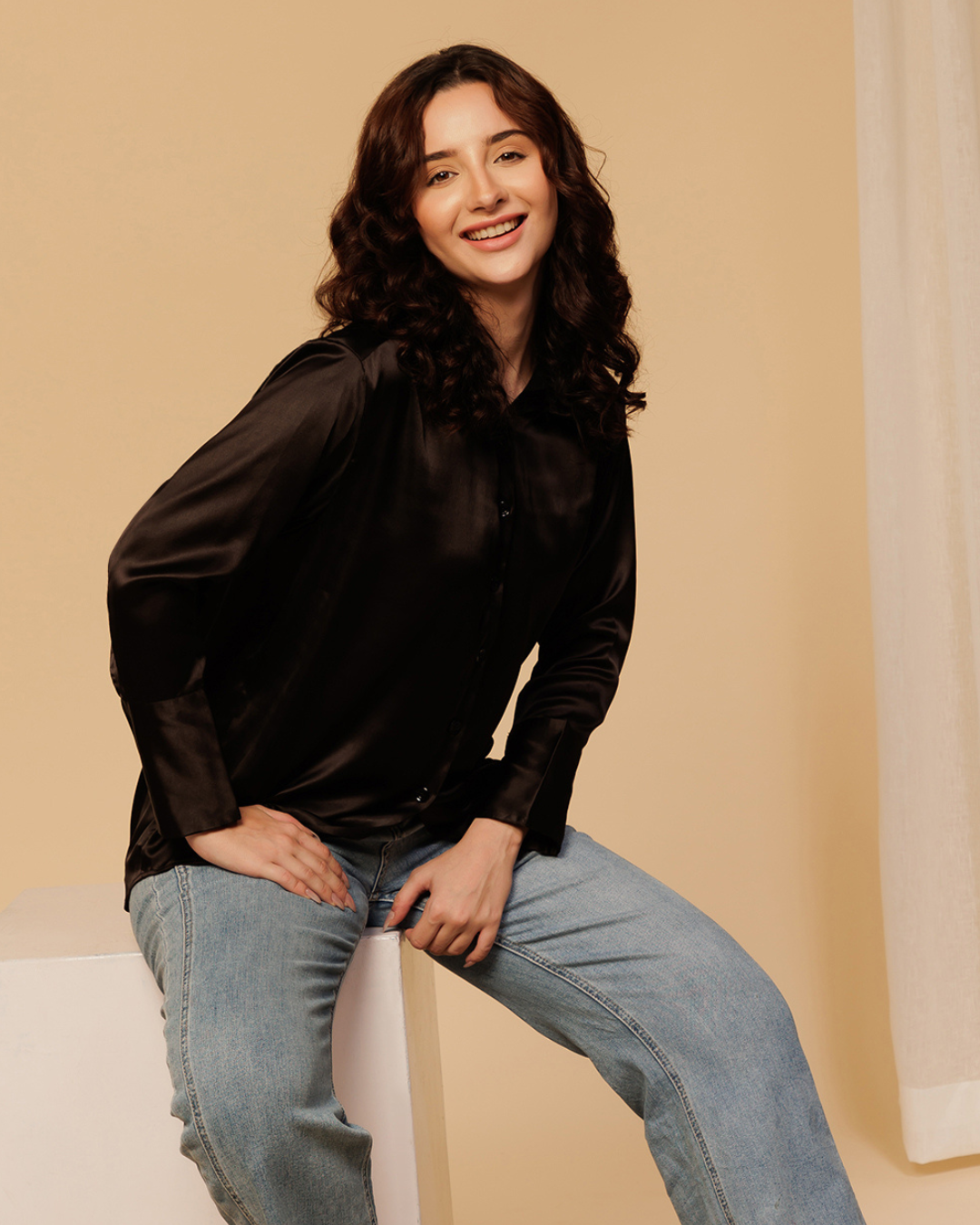 Classy Satin Shirt – Luxe & Polished Look
