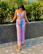 Printed Cami 2 Piece Coord set Top With High Waist Pants