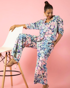 Chic Floral Print Co-ord Set – Matching Top & Bottom for a Feminine Touch