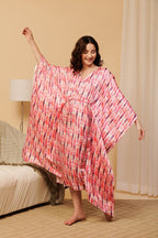 Women’s Purple Tie-Dye Kaftan – Colorful & Chic