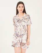 Trendy Printed Satin Shorts Set – Perfect for Day-Outs or Vacay Mood