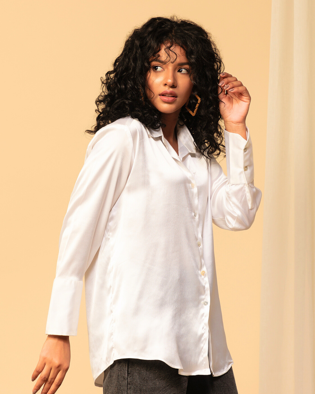 Classy Satin Shirt – Luxe & Polished Look