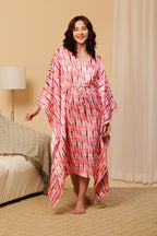 Women’s Purple Tie-Dye Kaftan – Colorful & Chic