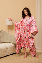 Women’s Purple Tie-Dye Kaftan – Colorful & Chic