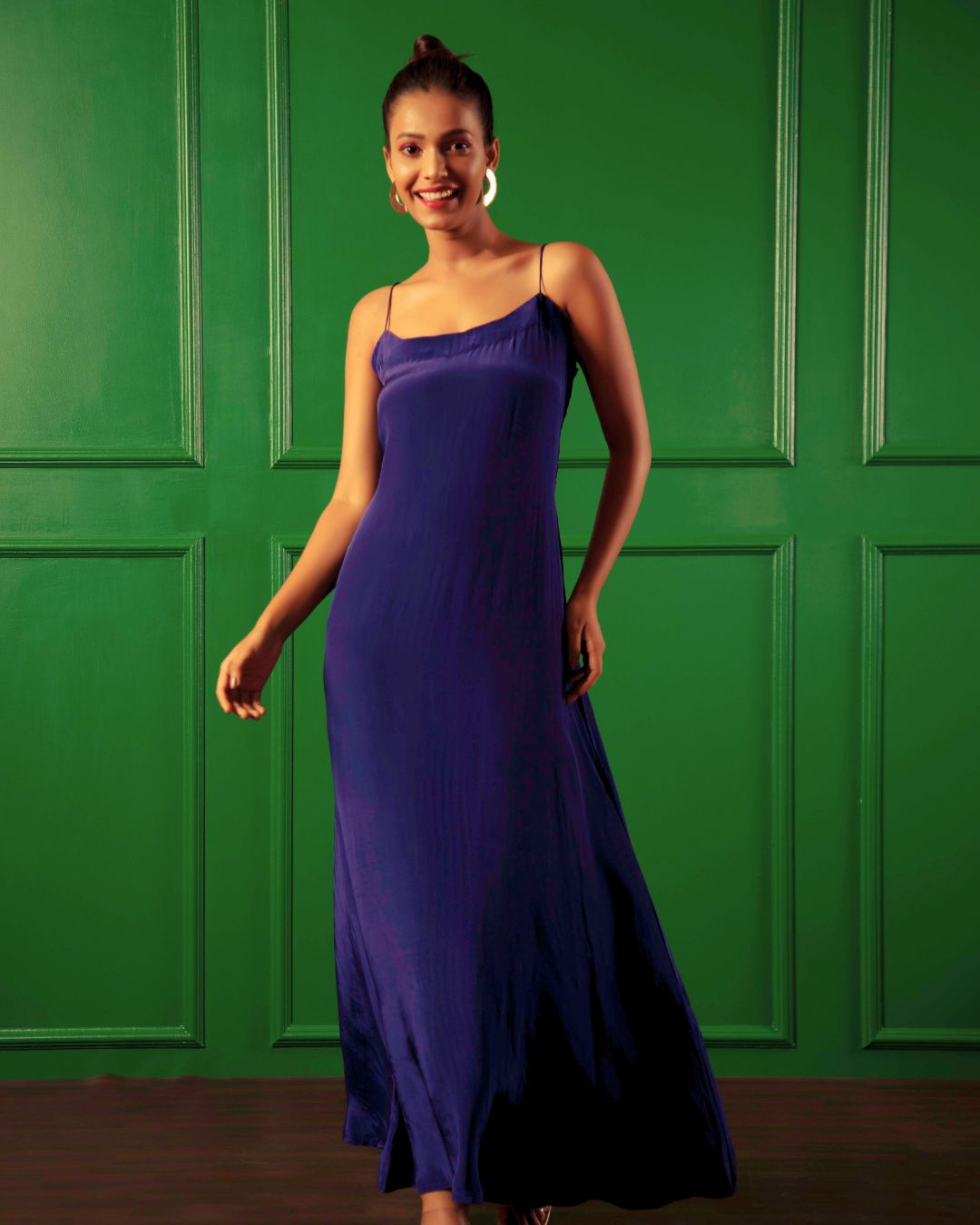 Cotton A-Line Maxi Dress – Tiered Design for a Flawless Look