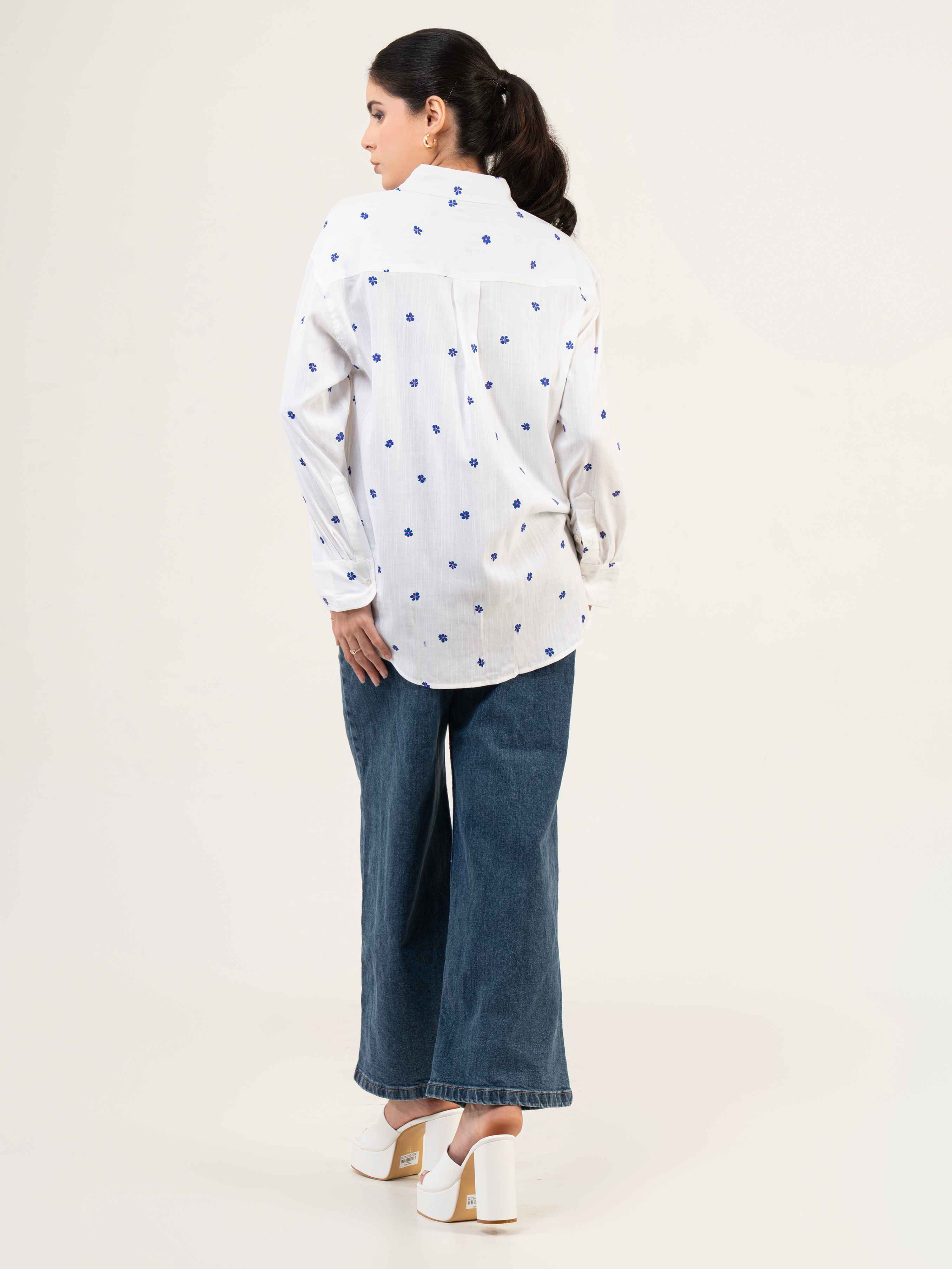 Printed Organic Cotton Full Sleeve Shirt