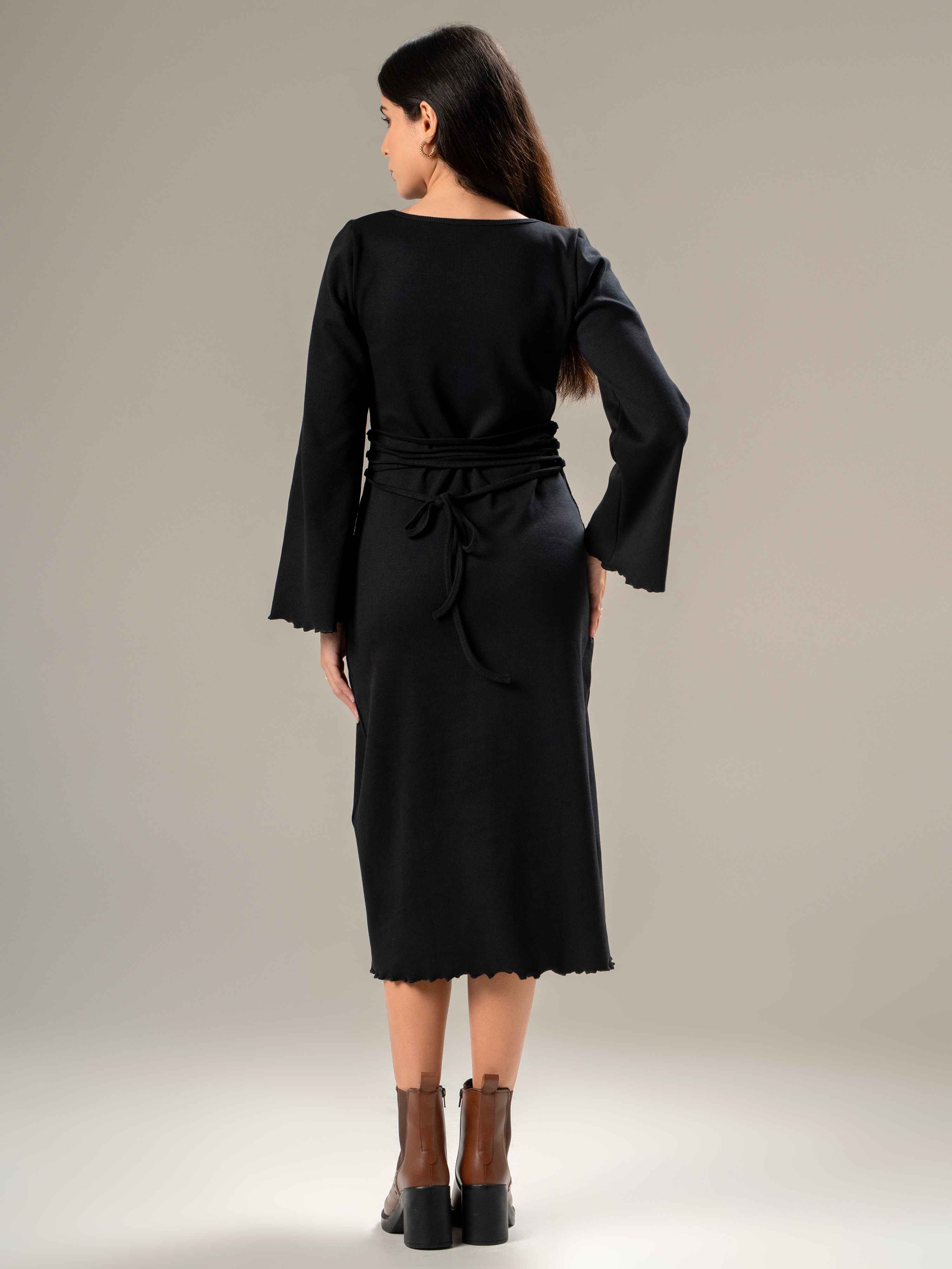 Rib Cotton Body-Con Dress