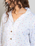Printed Organic Cotton Night Suit for Women