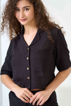 Half Sleeve Shirt with Flared Trouses Co-Ord Sets