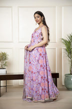 Women’s Floral Anarkali Set – 2 Piece Set for Special Occasions