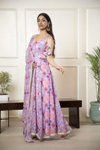 Women’s Floral Anarkali Set – 2 Piece Set for Special Occasions