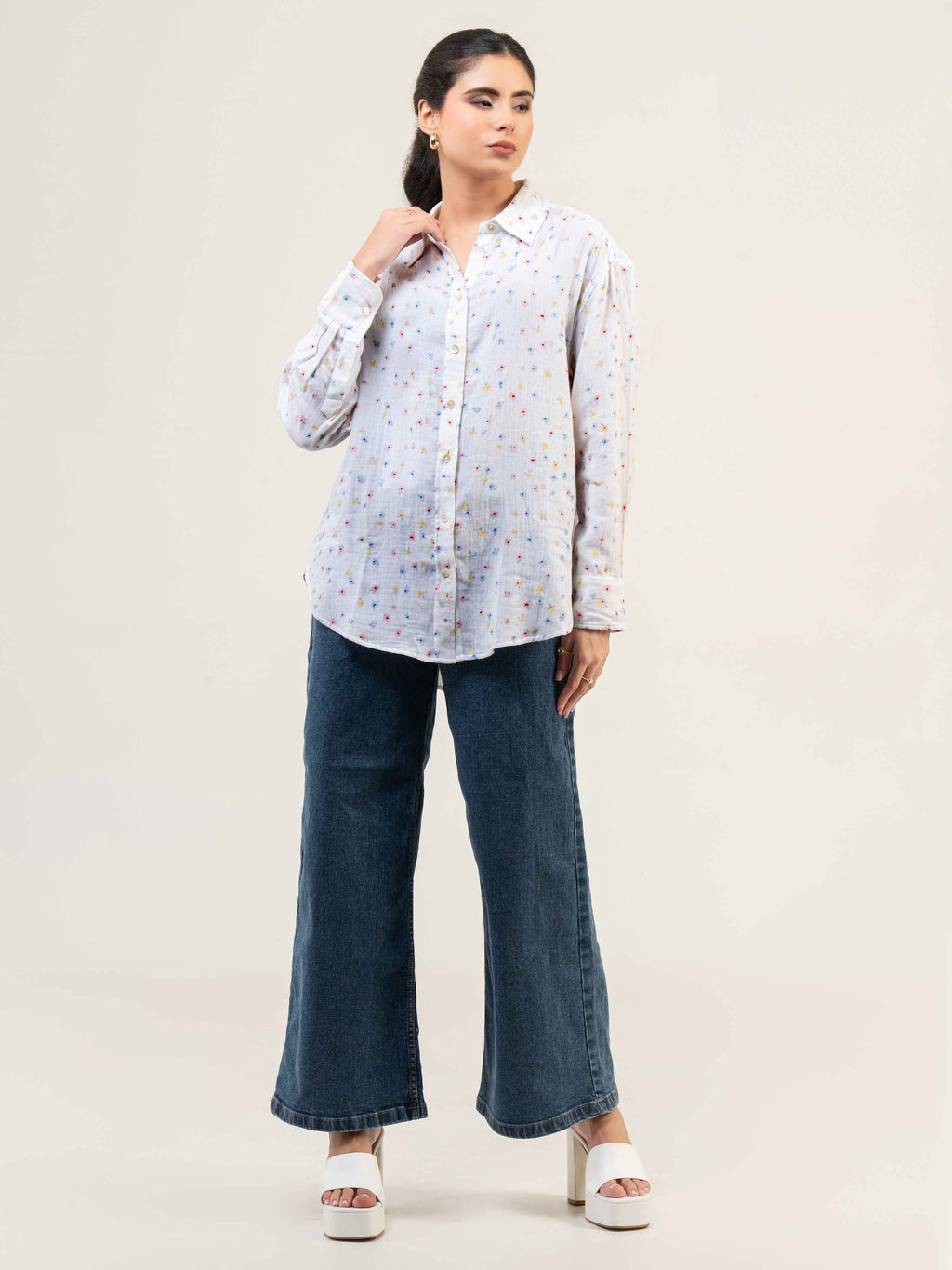 Printed Organic Cotton Full Sleeve Shirt