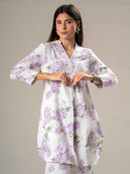 Printed Long Sleeves Pure Cotton Shirt With Trousers