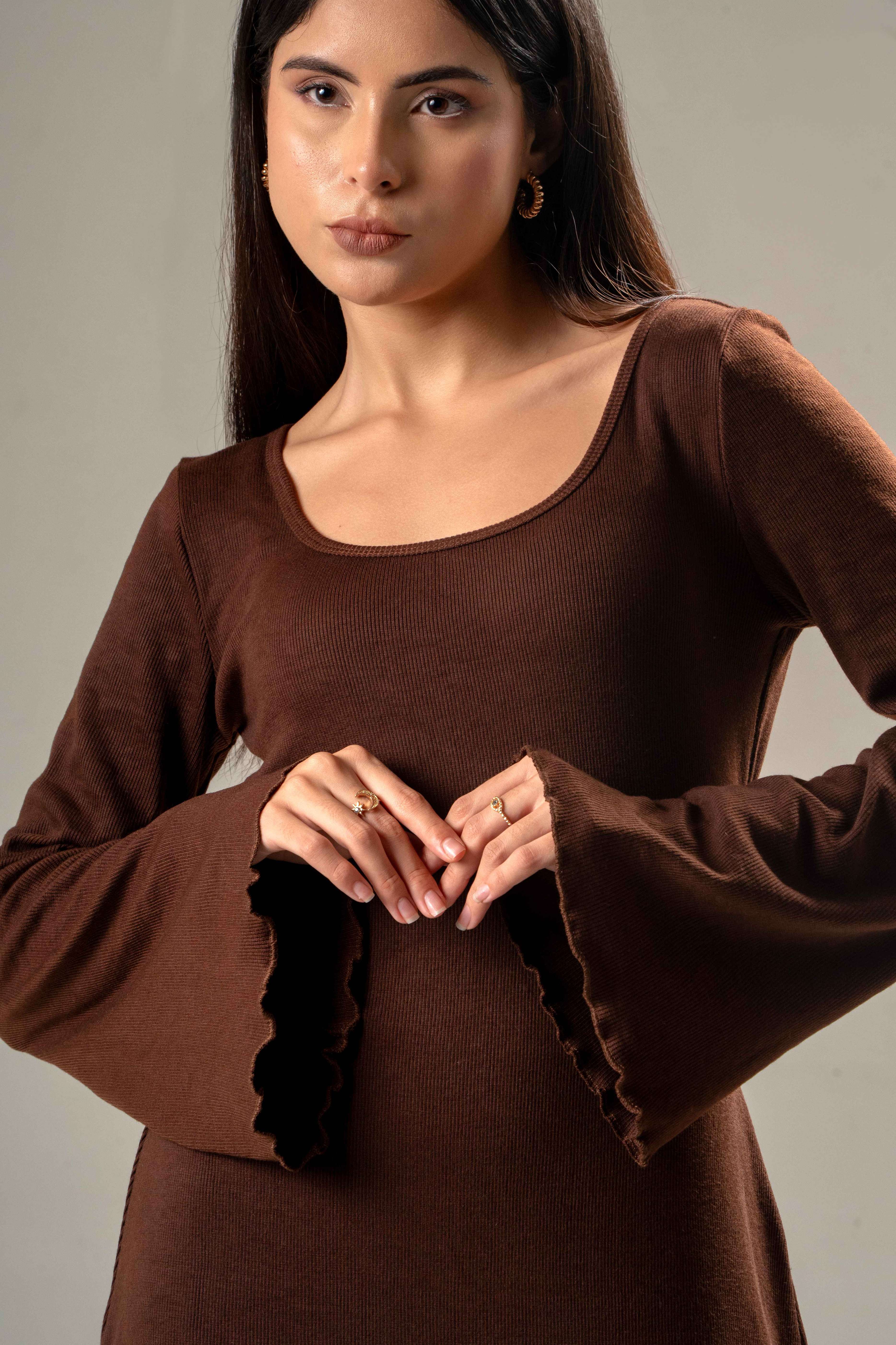 Rib Cotton Body-Con Dress