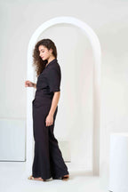 Half Sleeve Shirt with Flared Trouses Co-Ord Sets