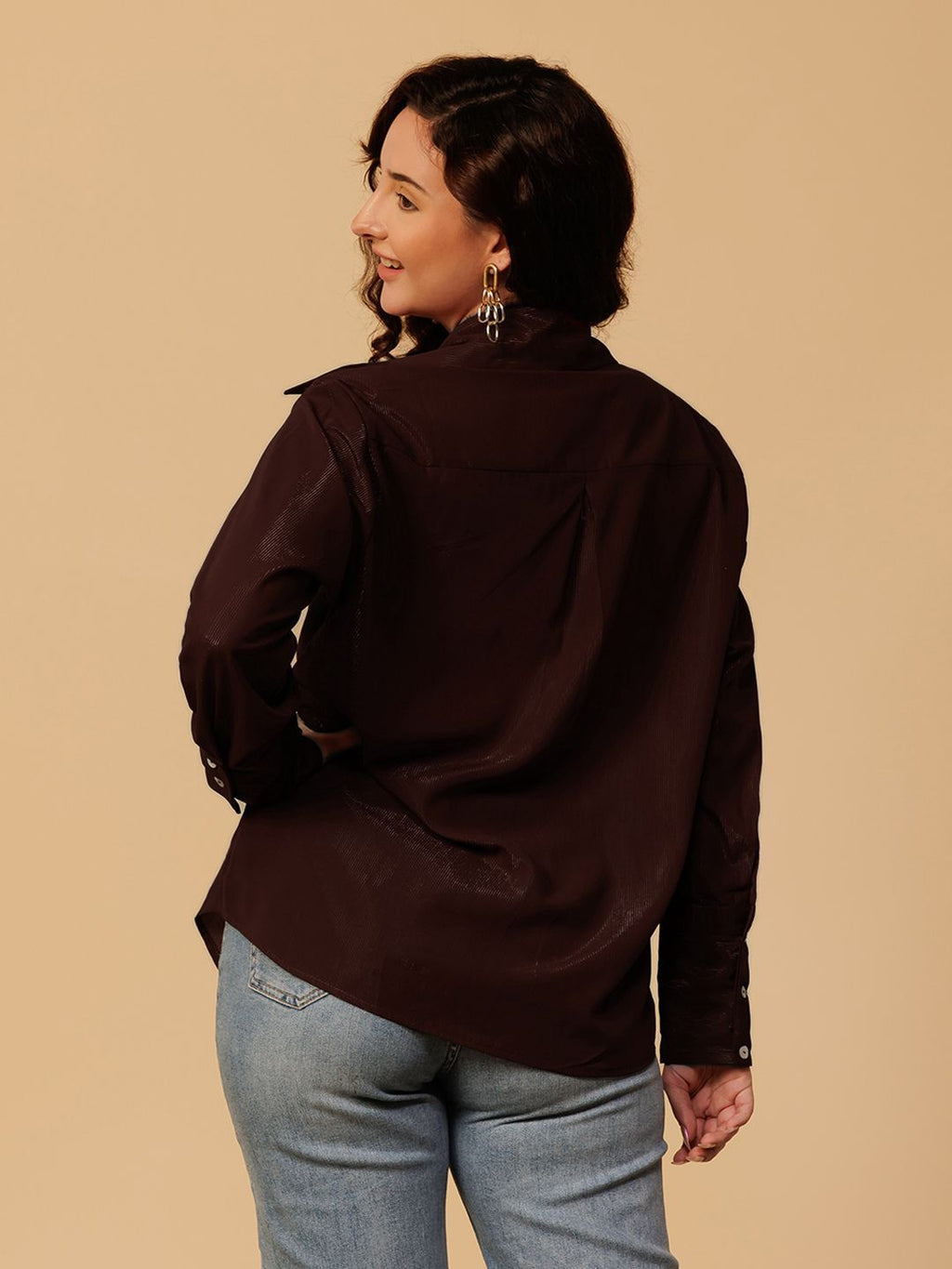 Stylish Shimmer Shirt for Women – Dazzling Glamwear for Evenings & Events