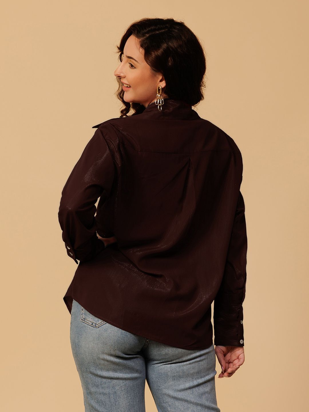 Stylish Shimmer Shirt for Women – Dazzling Glamwear for Evenings & Events