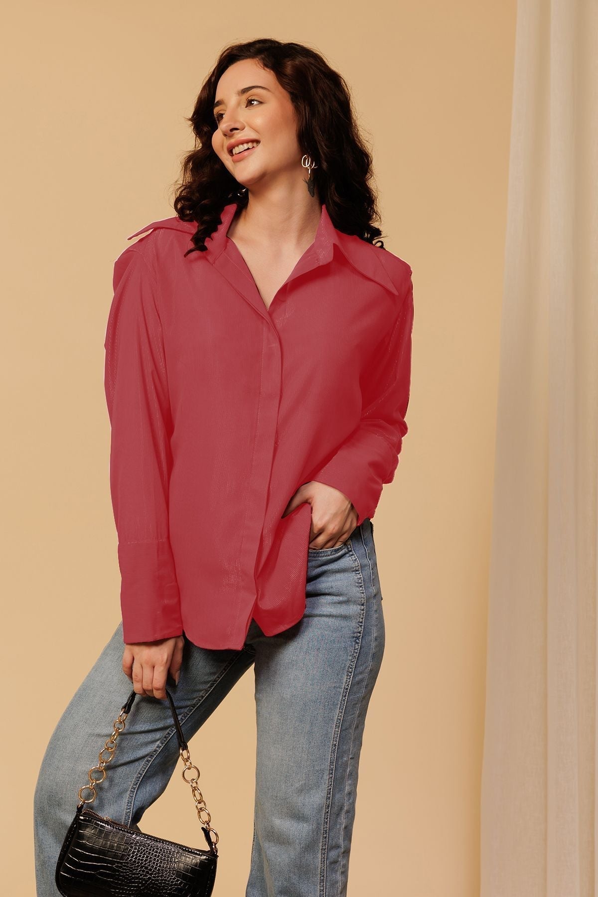 Stylish Shimmer Shirt for Women – Dazzling Glamwear for Evenings & Events